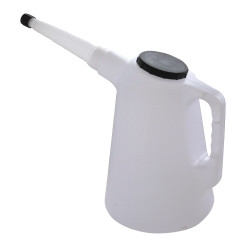 K Tool 74656 Plastic Measure Flex Spout with Dust Cap, 6 Qt