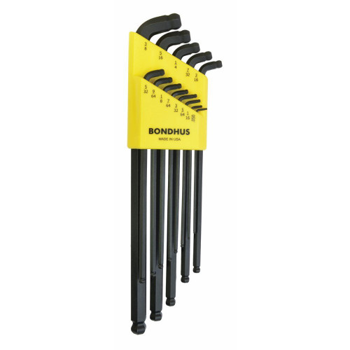 Bondhus 13pc .050-3/8" X-Long Stubby Double Ballend L-Wrench (67037)