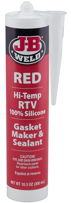 JB Weld 31914 Fabricant de joints et scellant en silicone RTV haute température rouge 10,3 oz