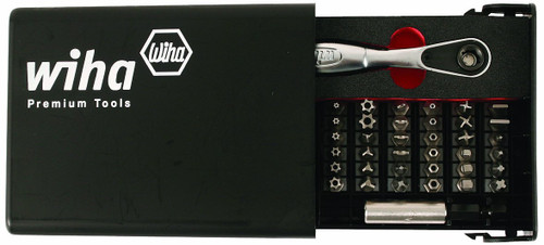 Wiha Security Bits Collector with 1/4" Ratchet 39-Piece Set (71988)