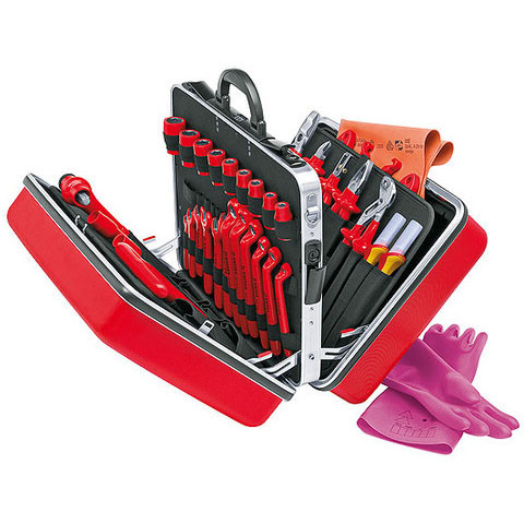 Knipex 989914 Universal Insulated Tool Case 46 Parts For Working On Electrical Installations