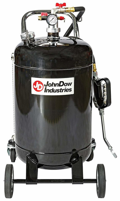 John Dow draagbare olie- en vloeistofdispenser van 15 gallon met flexibele uitloop (JDI-15DP)