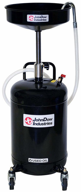 Drenaje de aceite portátil con evacuación automática de 18 galones John Dow JDI-18DC