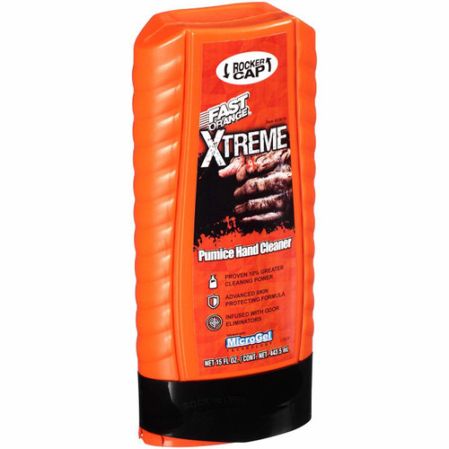 Permatex 25616 Limpiador de manos Fast Orange Xtreme con tapa basculante, 15 oz.