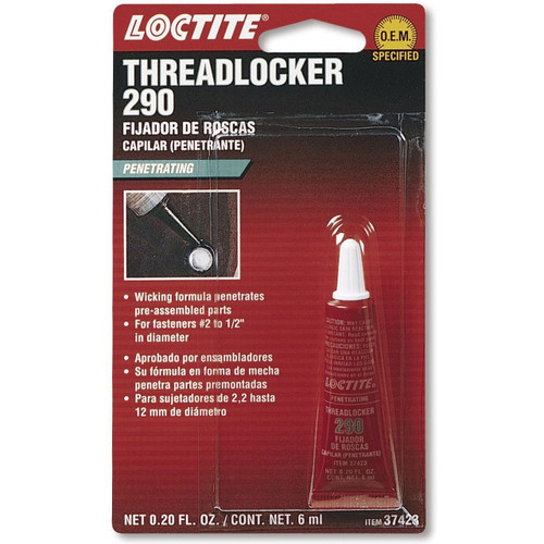 Loctite 37423 290 Green Penetrating Threadlocker Tube, 6-ml tube