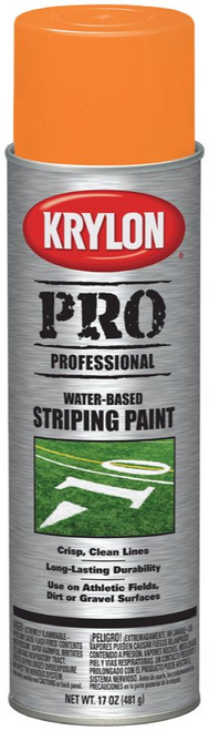 Krylon 5916 Water-Based Athletic Field Striping Paint - Orange, 17 oz