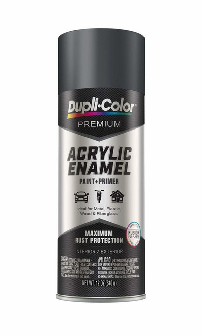 Duplicolor PAE104 Premium Acrylic Enamel Spray Paint - Machinery Gray, 12 oz