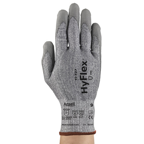 Ansell HyFlex 11-727 Medium Duty Glove with Cut Resistance, Medium