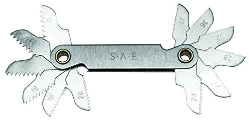 Century Drill Fractional Pitch Gauge 12-40 TPI High-Strength Steel (98401)