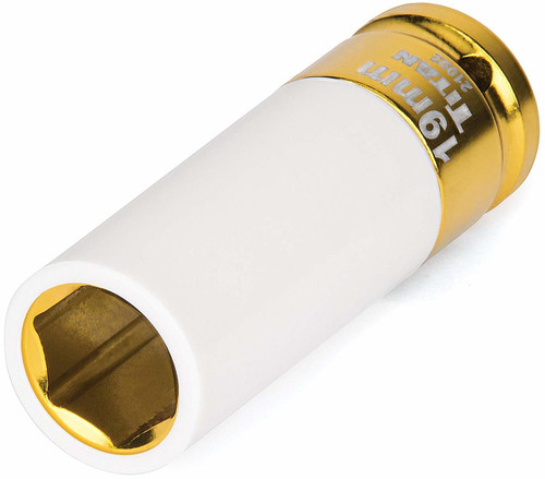 Titan Tools 21092 19mm 1/2" Drive Non-Marring Deep Lug Nut Socket