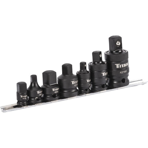 Titan Tools Impact Adapter and U-Joint Set 7-Piece (40167)