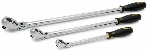 Titan Tools 11303 Extra-Long Flex-Head Ratchet Set - 3 Piece