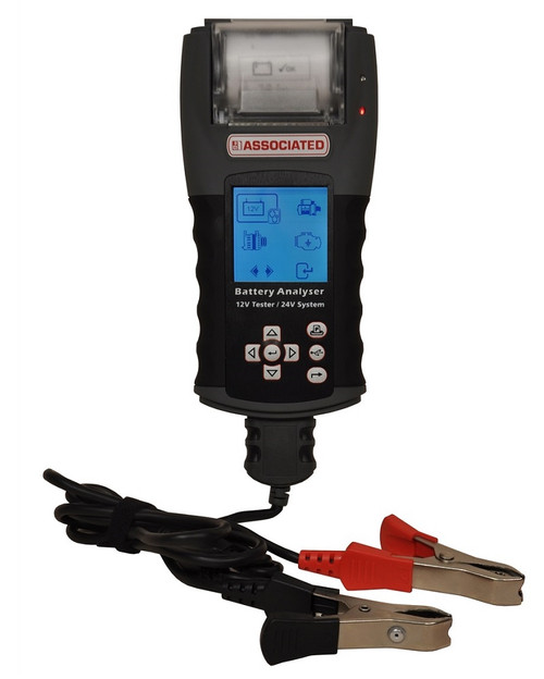 Associated 12/24V Battery Tester with Printer (12-2415)