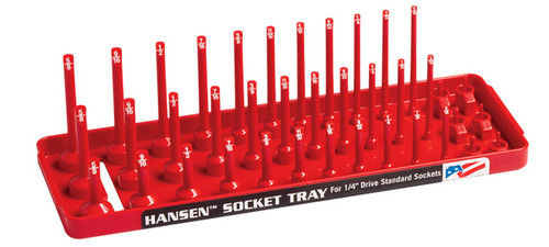 Hansen Global 1/4" SAE - 3-Row Socket Tray (14013)