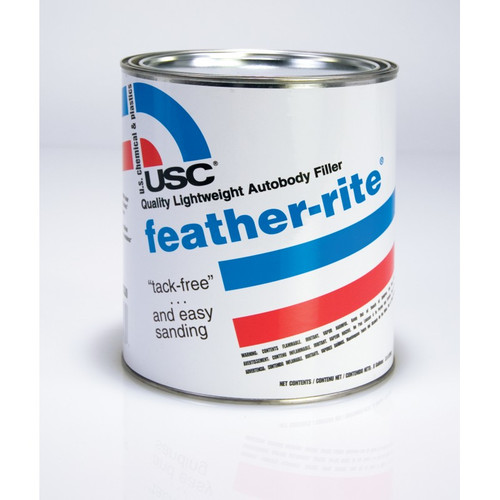 U. S. Chemical & Plastics 21330.G01 Feather-Rite Autobody Filler, 1 Gallon