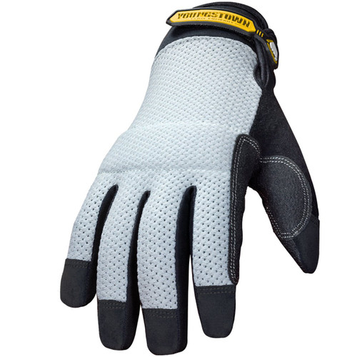 Youngstown Glove 04-3070-70-M Mesh Utility Plus Performance Glove Medium, Gray