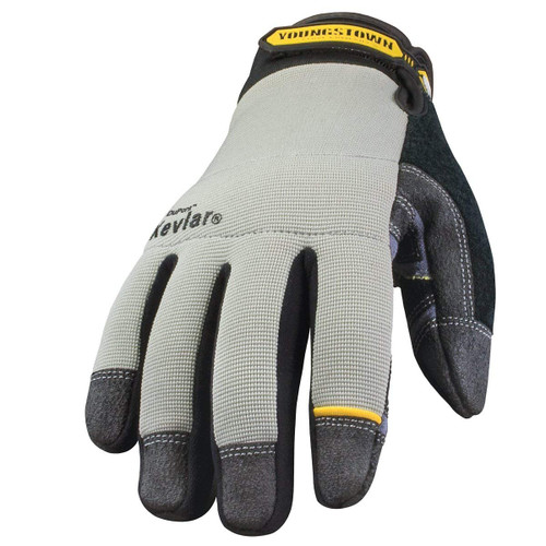 Youngstown Glove 05-3080-70-M General Utility lined w/ KEVLAR Glove Medium, Gray