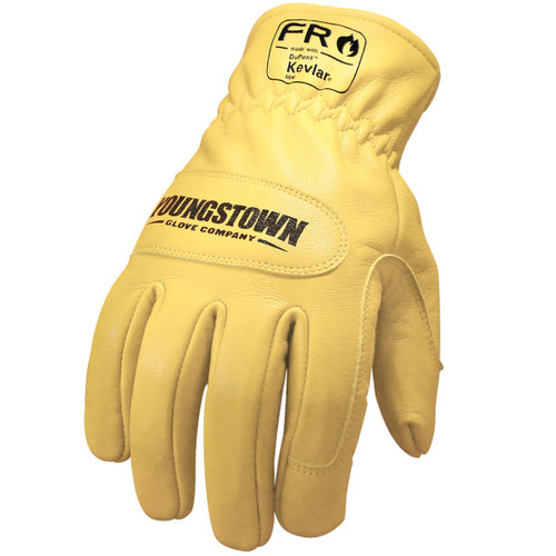 Youngstown Glove 12-3365-60-XXL FR Ground Glove Lined w/ Kevlar, 2X-Large, Tan