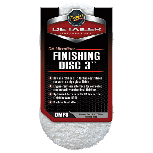 Meguiars DMF3 DA Microfiber Finishing Discs, 3 inch (2 pack)