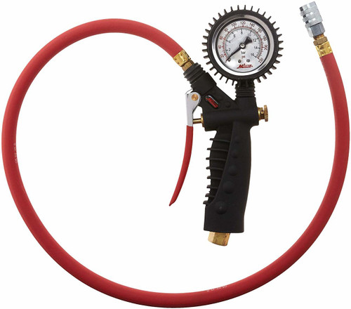 Milton 572A Pro Analog Pistol Grip Inflator Gauge - 36" Hose - 160 PSI