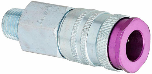 Milton 765VC ColorFit HIGHFLOWPRO Air Couplers V-Style - 1/4" NPT Male, EACH