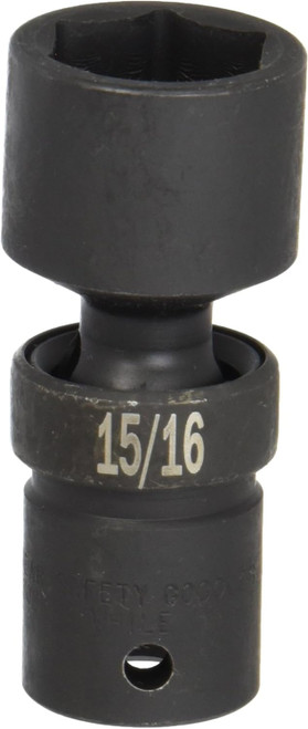 SK Hand Tools 1/2" Drive 6 Point Swivel Impact Socket 15/16" (34330)