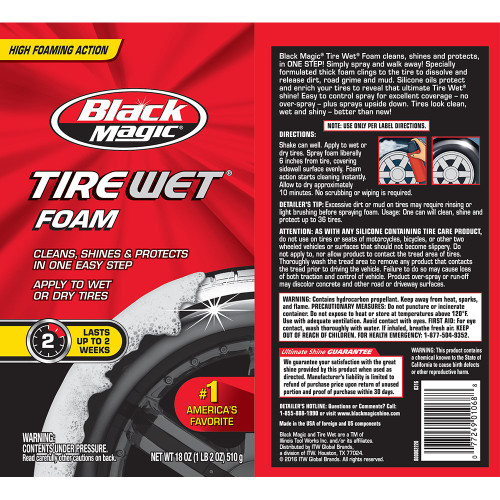 Black Magic 120079 Intense Tire Wet, 17 oz. (Pack of 4)