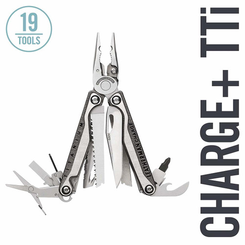 Leatherman 832537 Charge+ TTi 18-i-1 multiværktøj med sort nylonskede