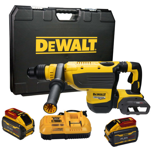 Dewalt DCH733X2 FLEXVOLT 60V MAX* 1-7/8 بوصة مجموعة المطرقة Rotary SDS MAX