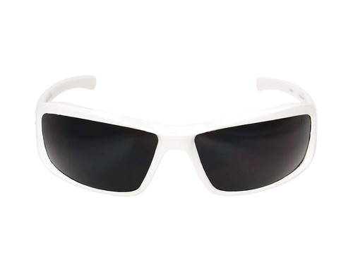 Edge Eyewear TXB246 Brazeau Designer Safety Glasses White Frame Polarized lens 