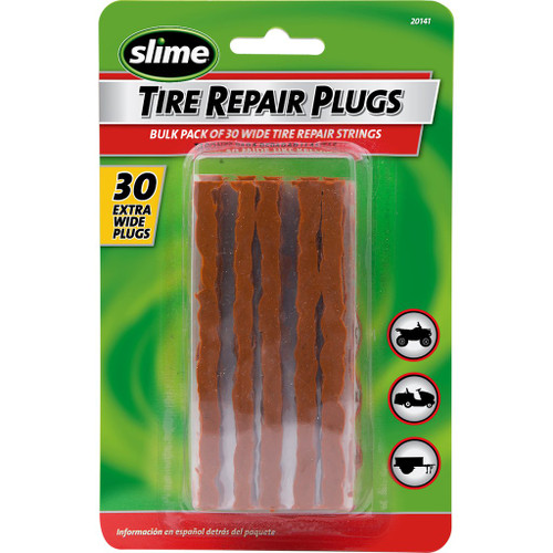 Slime 20141 Extra-Wide Brown Tire Repair Strings, 4" (Pack of 30)