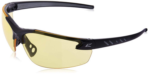 Edge Eyewear DZ112-G2 Zorge G2 Safety Glasses - Black Frame - Yellow Lens