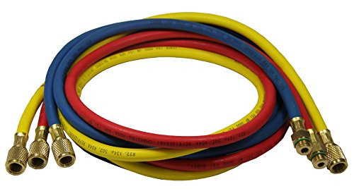 FJC 72" R134a Charging Hose Set for A/C System Maintenance (6557)