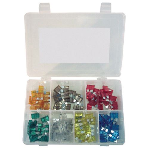 K Tool 00080 Auto Fuse Assortment - 120 Piece Color Coded Fuses from 5 Amp to 30 Amp