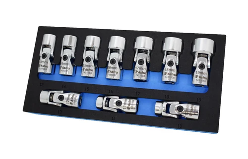 Astro Pneumatic Flex Socket Set 12-Piece (7412) | JB Tools