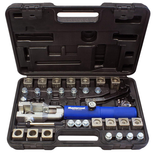 Conjunto de ferramentas de alargamento hidráulico universal Mastercool 72475 com cortador de tubo
