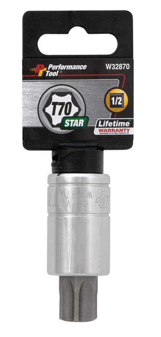 Performance Tool W32870 Star Bit Socket, 1/2" Drive