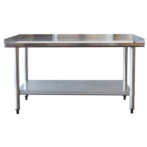 Mesa de trabalho de aço inoxidável com borda revirada Sportsman SSWT48 24 x 48 polegadas