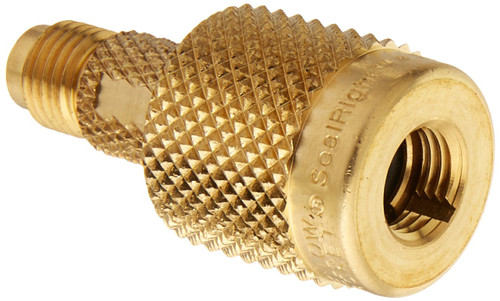 Yellow Jacket 19109 Quick SealRight shut-off adapter 1/4? x 1/4? Male Flare