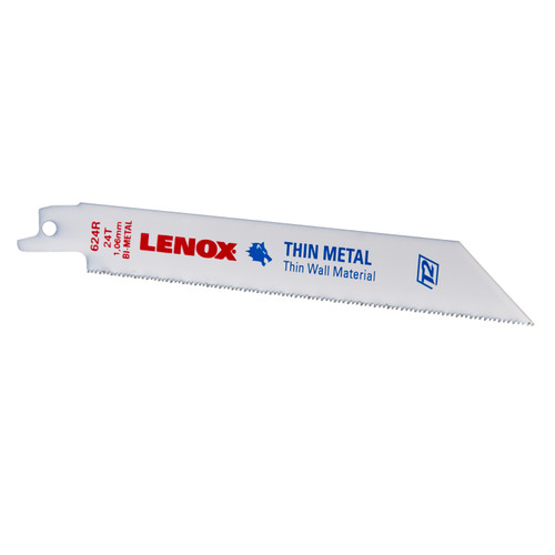 Lenox 20569S624R Bi-Metal Reciprocating Saw Blade; 6 Inch, 3/4 ", 24 TPI, 1/Pack