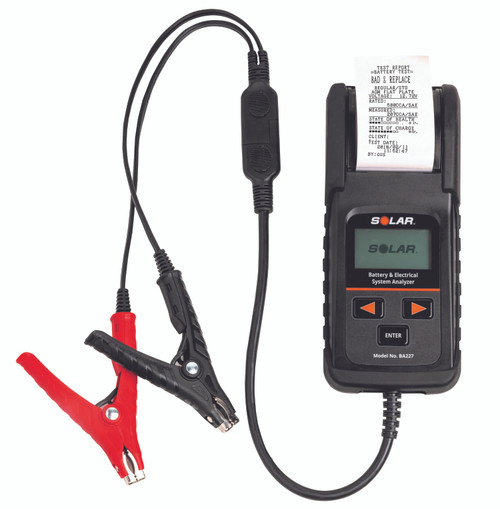 Probador de batería de coche con impresora 6V 12V 24V 100-2000 CCA