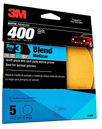 3M 6" 180+Grit Sanding Disc w/Stikit Attachment (31439)