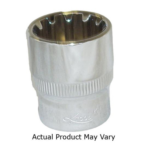 K Tool 20716 Chrome Spline Socket 3/8" Drive 16mm