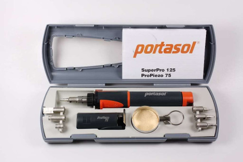 Portasol 011289250 Pro Piezo kit de herramientas de calor de 75 vatios con 7 puntas