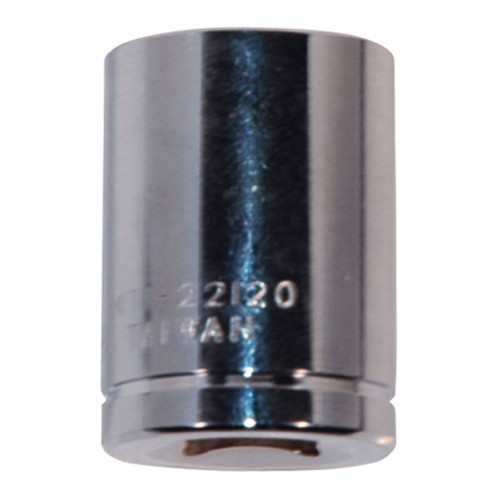 K Tool 22120 vaso cromado, accionamiento de 3/8", 5/8", 6 puntas, poco profundo