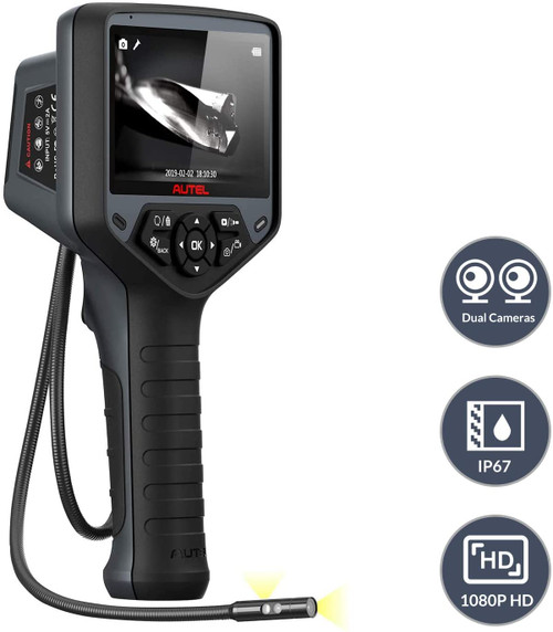 Outil d'inspection de vidéoscope numérique à double caméra Autel maxivideo (mv480)