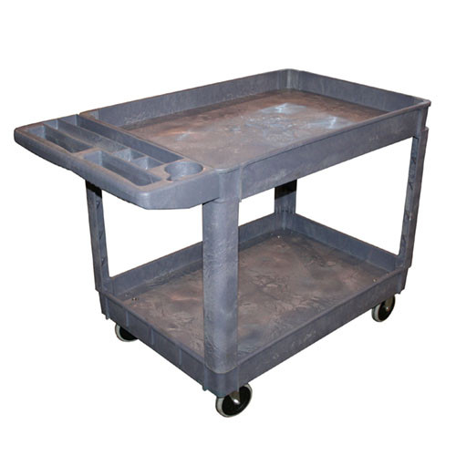 American Forge & Foundry Strong Polypropylene Shop Cart with Organizer Tray, 500lbs Capacity (961)