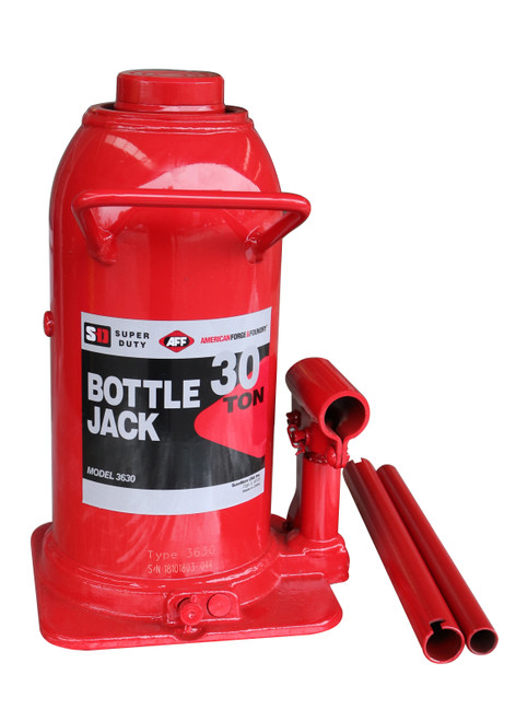 American Forge & Foundry Super Duty 30 Ton Bottle Jack for Truck, Agriculture, Mining (3630)