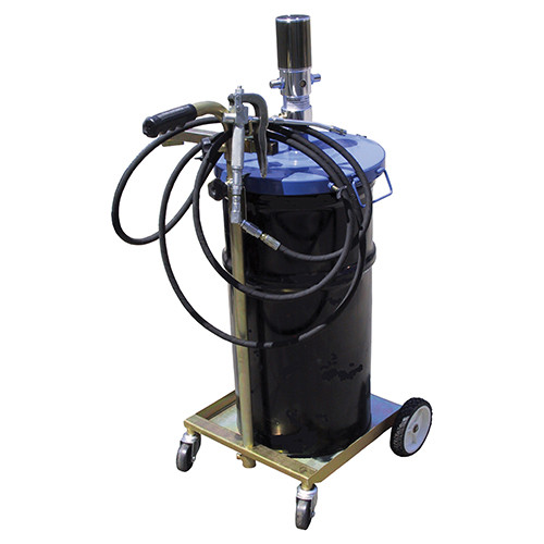 American Forge & Foundry Portable Air-Operated Grease Pump, 50:1, 16 Gal, 120 lb (8622A)