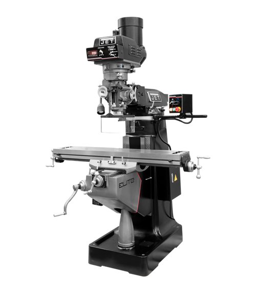 Jet 894371 EVS-949 Mill with 3-Axis Newall DP700 (Knee) DRO and X, Y, Z-Axis JET